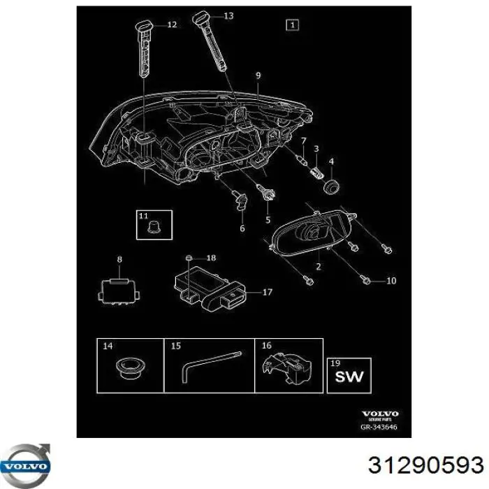 Żarówka ksenonowa Volvo 31290593 cena, od 47,22 USD
