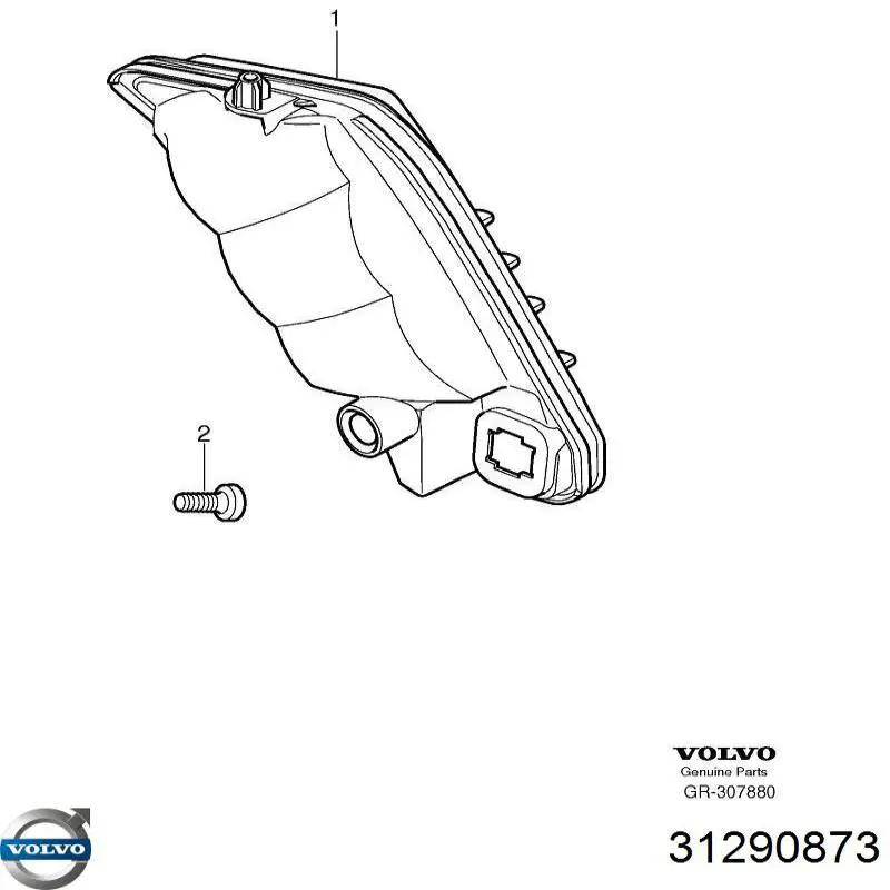 Lampa pozycyjna przednia lewa Volvo 31290873 cena, od 98,01 USD