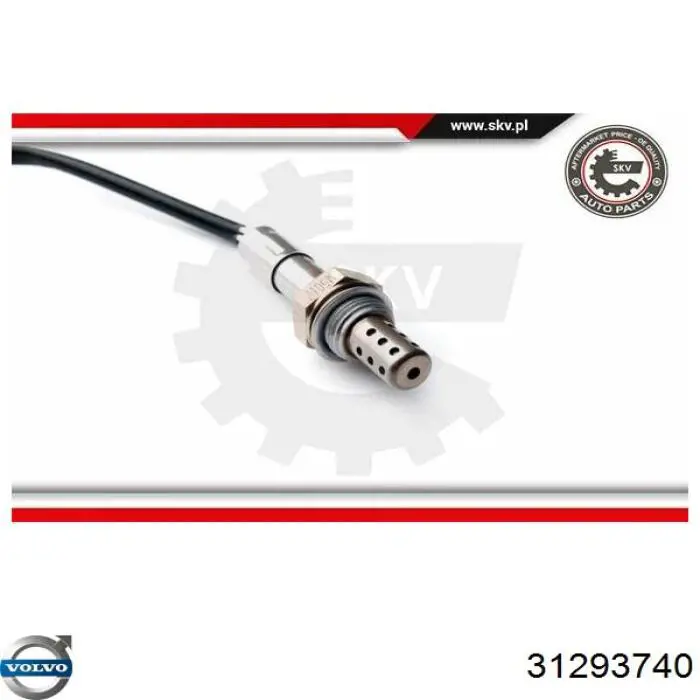 Do koszyka 31293740 Volvo Sonda lambda czujnik tlenu przed katalizatorem prawy