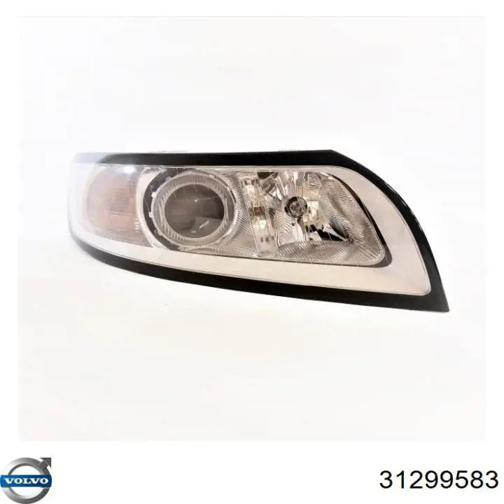 Do koszyka 31299583 Volvo Reflektor lewy