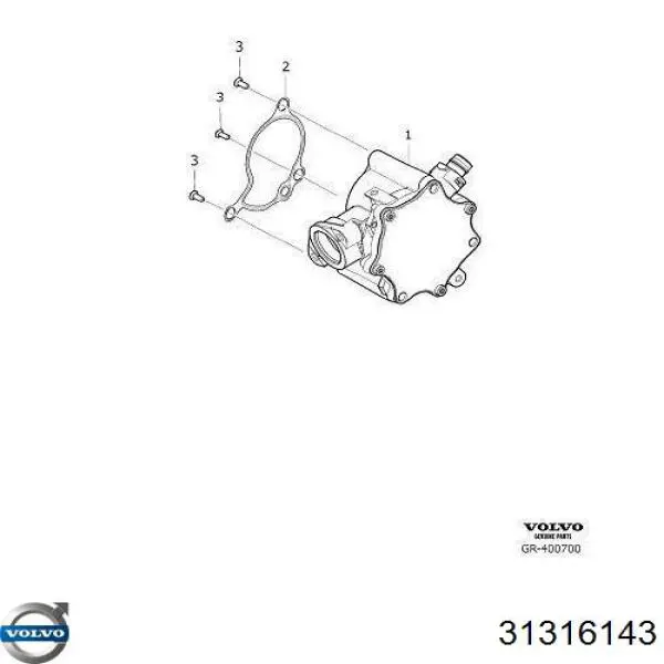31316143 Volvo Pompa podciśnienia