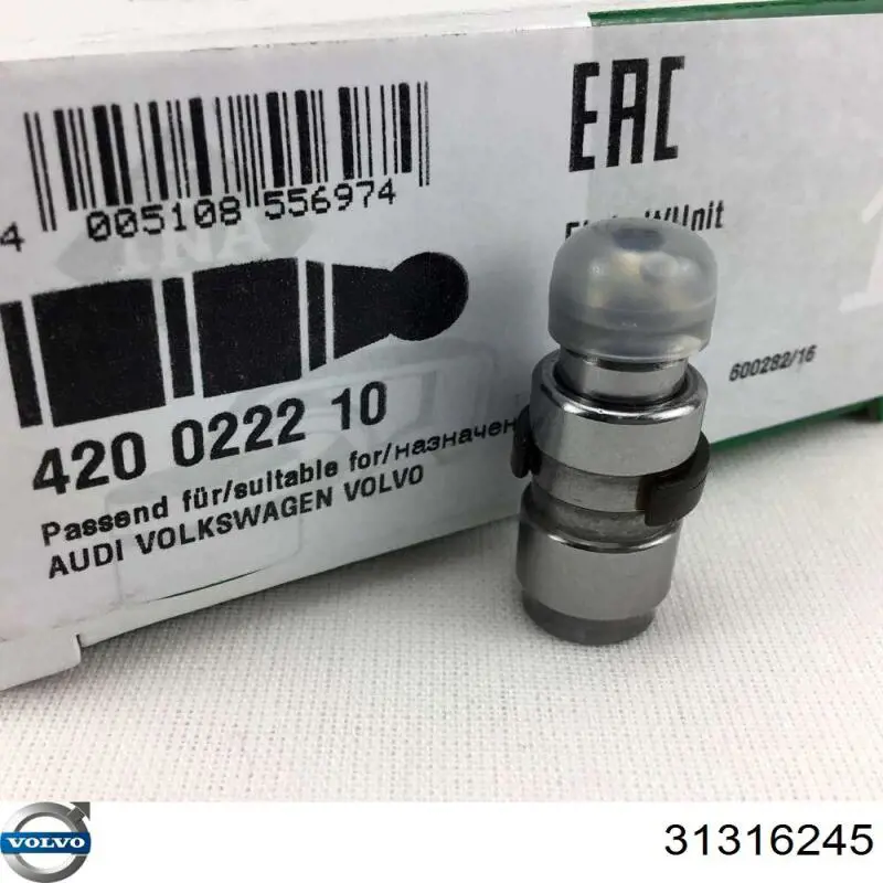 Kompensator hydrauliczny (popychacz hydrauliczny), popychacz zaworu Volvo 31316245