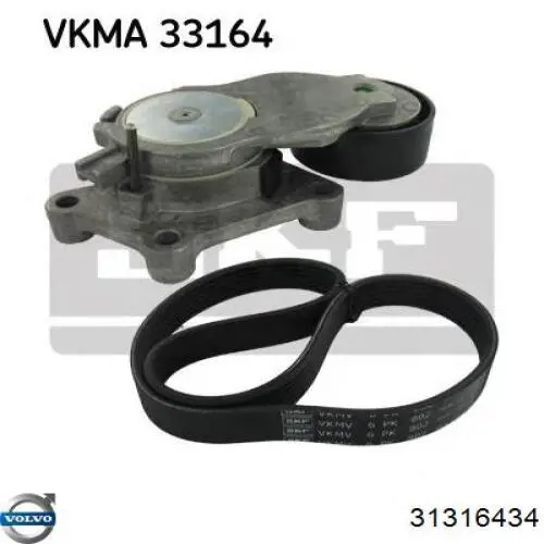Do koszyka 31316434 Volvo Napinacz paska napędowego