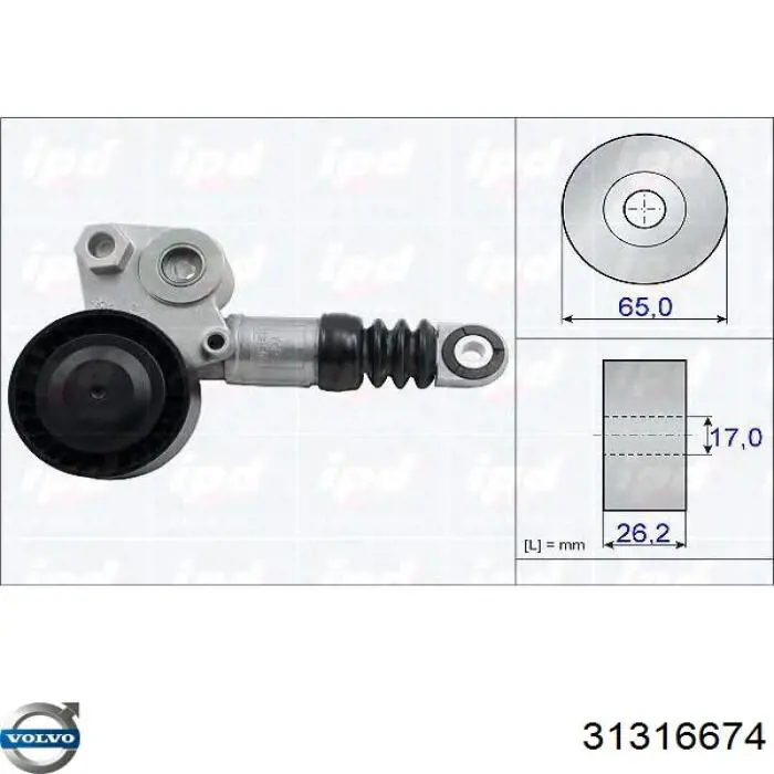 31316674 Volvo Napinacz paska napędowego