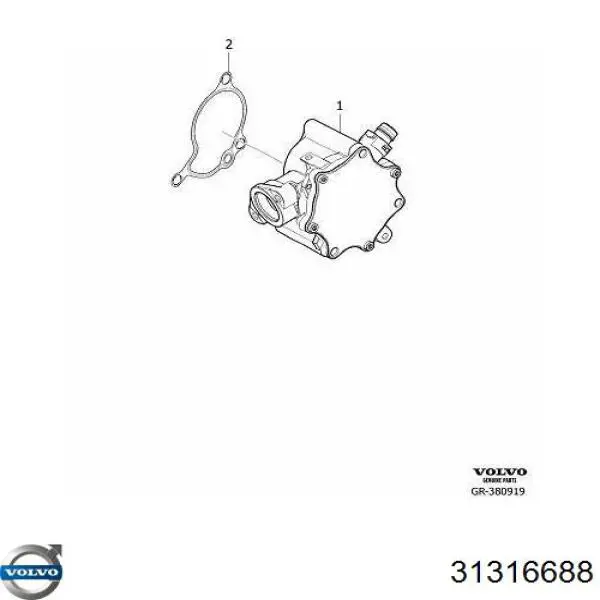  Pompa podciśnienia Volvo XC90 2