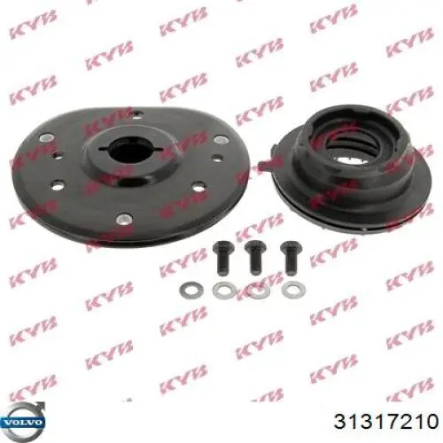 Do koszyka 31317210 Volvo Pierścień gumowy sprężyny przedniej dolny