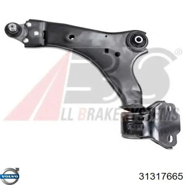 Wahacz zawieszenia przedniego dolny lewy Volvo 31317665 cena, od 112,58 USD
