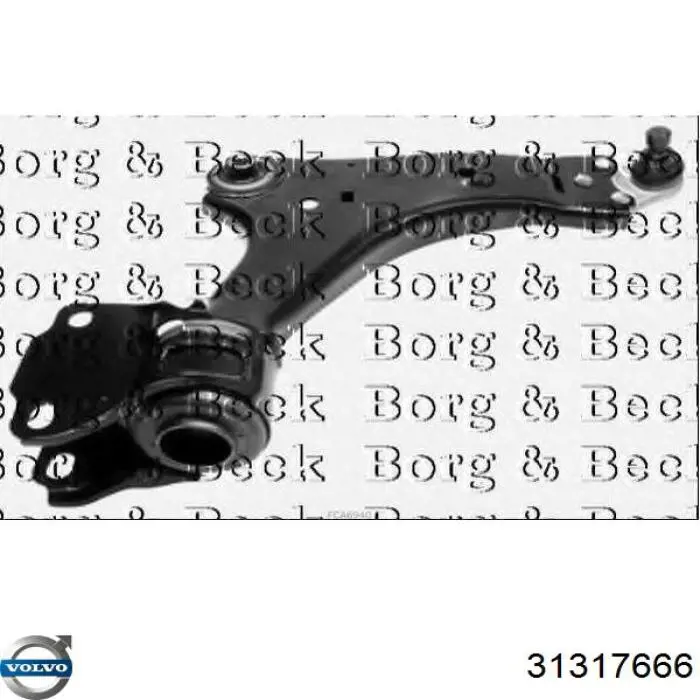 Wahacz zawieszenia przedniego dolny prawy Volvo 31317666 cena, od 108,96 USD