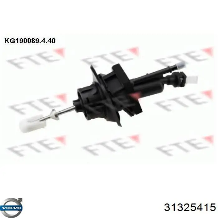 Cylinder sprzęgła główny Volvo 31325415 cena, od 53,41 USD