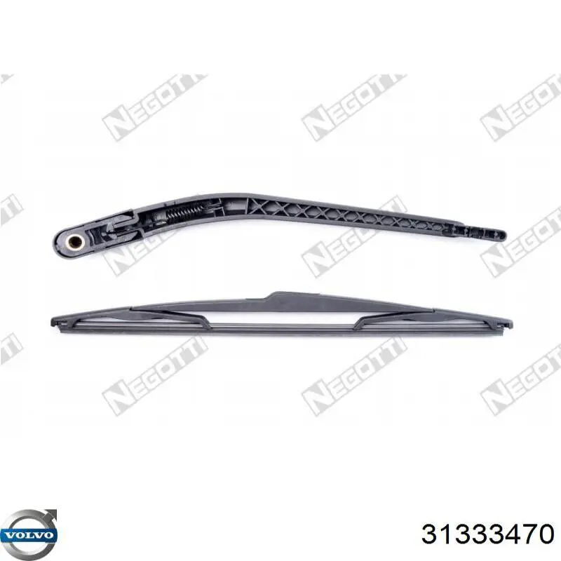 Ramię wycieraczki szyby tylnej Volvo 31333470 cena, od 16,01 USD
