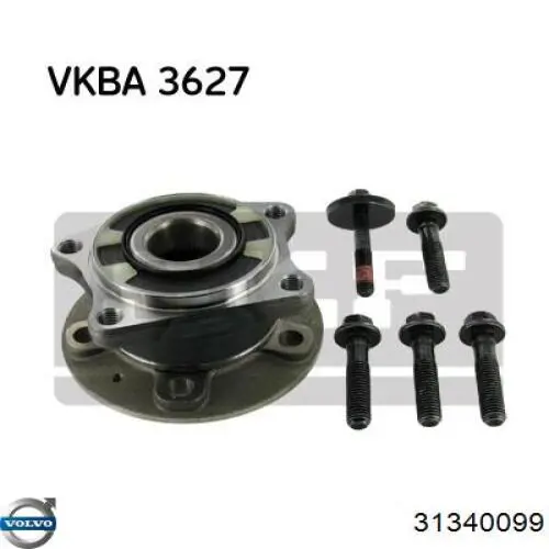 31340099 Volvo Piasta tylna