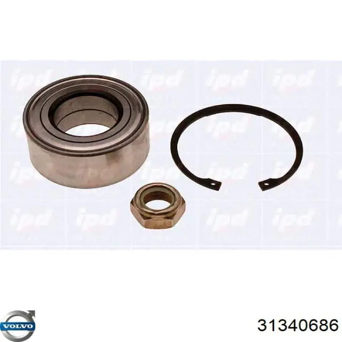 Do koszyka 31340686 Volvo Piasta tylna