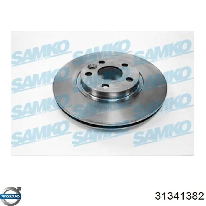 Tarcza hamulcowa przednia 31341382 Volvo