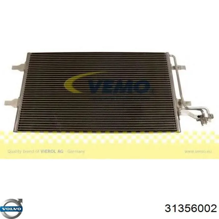 Chłodnica klimatyzacji Volvo 31356002 cena, od 114,37 USD
