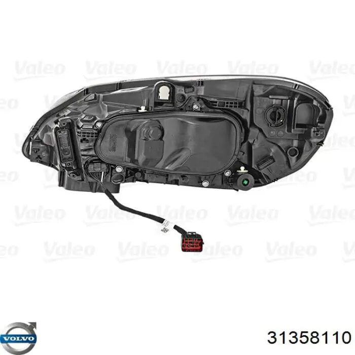 Do koszyka 31358110 Volvo Reflektor prawy
