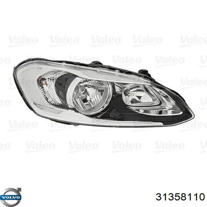 Reflektor prawy 31358110 Volvo