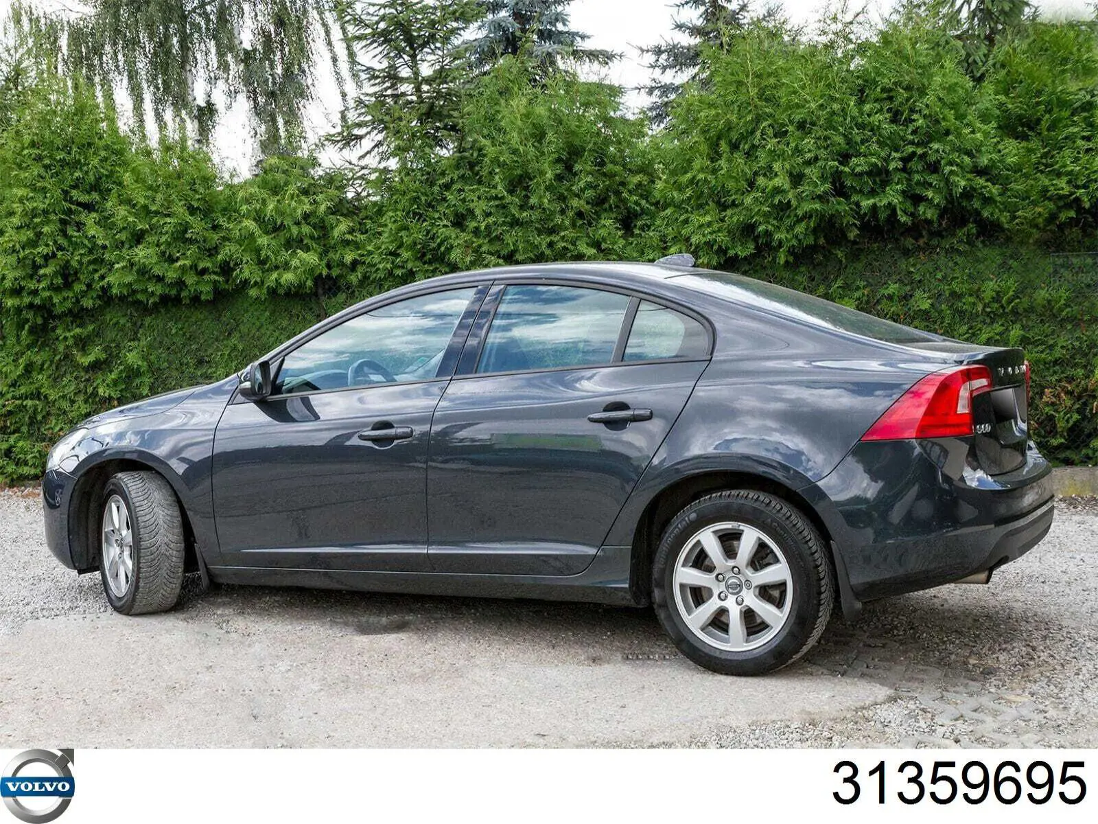 Do koszyka Chlapacze tylne, komplet Volvo S60 II 134