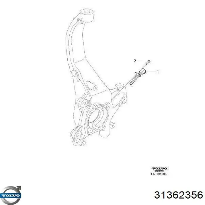Czujnik ABS przedni Volvo 31362356 cena, od 25,15 USD