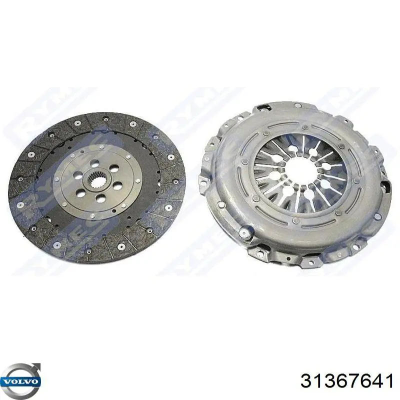 Do koszyka 31367641 Volvo Zestaw sprzęgła (3 części)