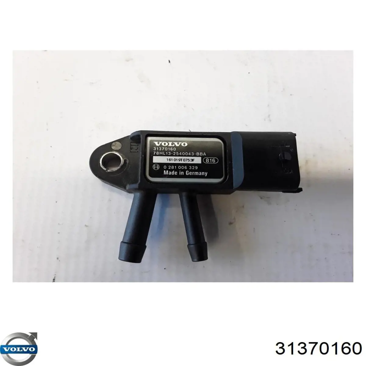 Czujnik ciśnienia spalin Volvo 31370160 cena, od 56,23 USD