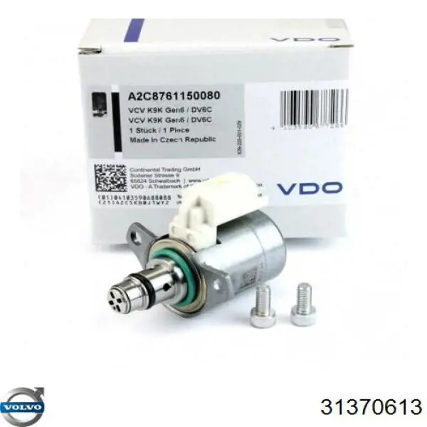 Zawór regulacji ciśnienia (zawór redukcyjny pompy wtryskowej) System Common-Rail 31370613 Volvo