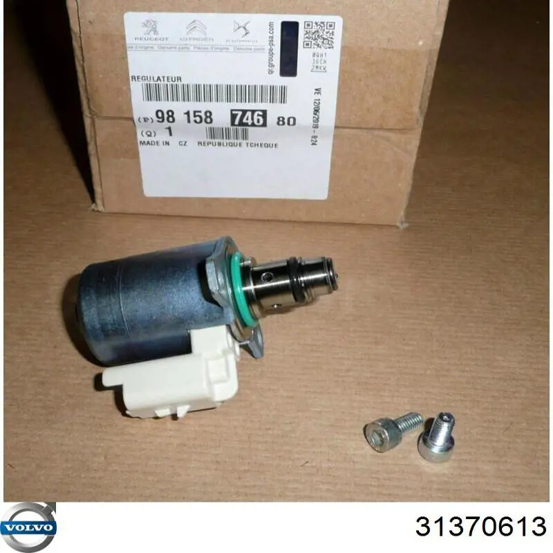 Do koszyka 31370613 Volvo Zawór regulacji ciśnienia (zawór redukcyjny pompy wtryskowej) System Common-Rail