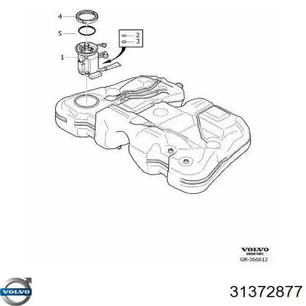 Moduł pompy paliwowej z czujnikiem poziomu paliwa Volvo 31336697 cena, od 347,20 USD