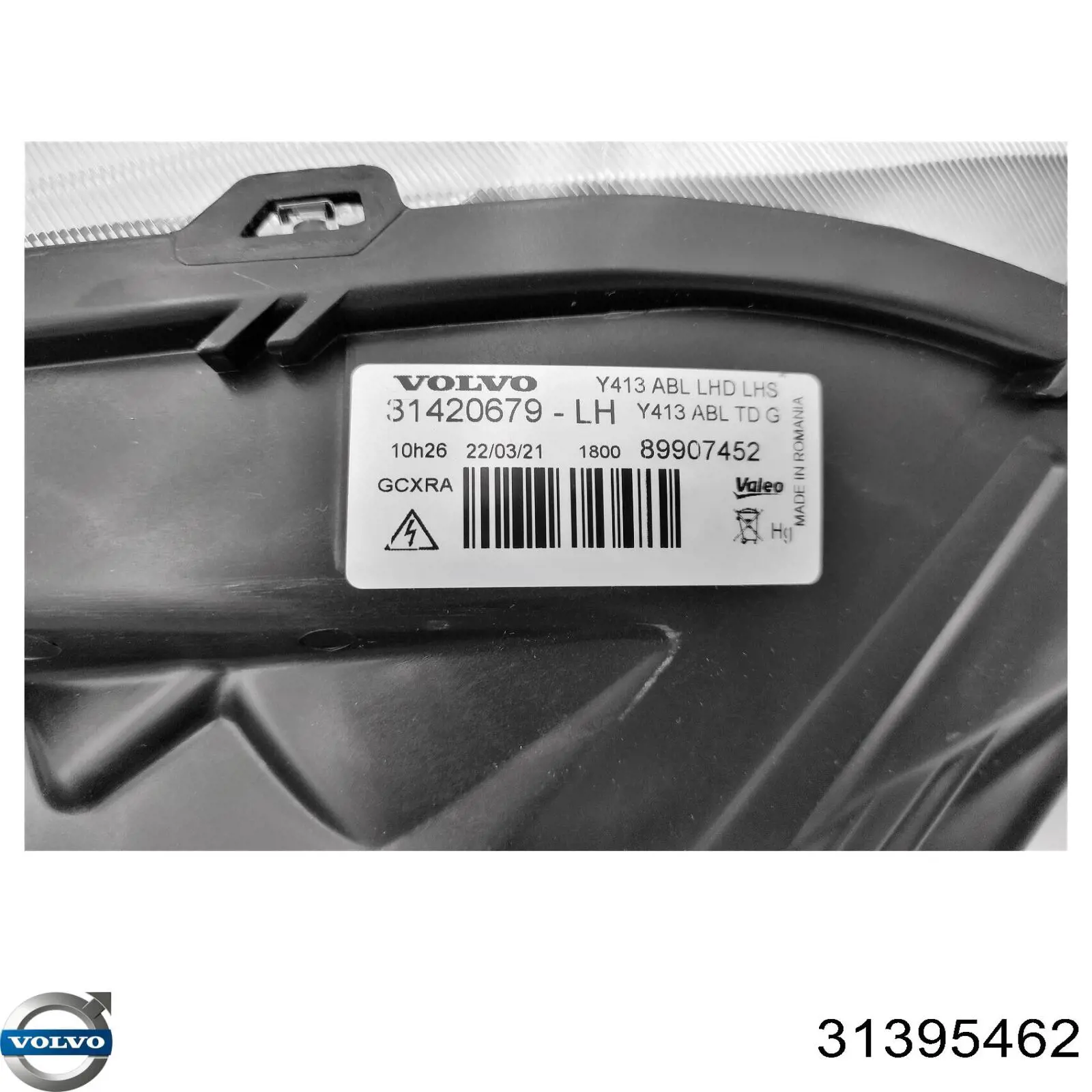 Reflektor lewy Volvo 31395462 cena, od 538,74 USD