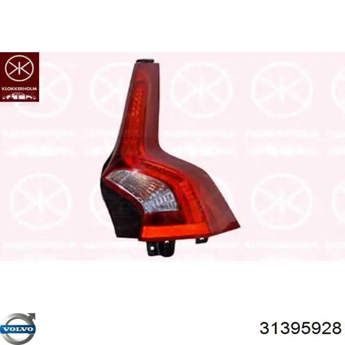 Lampa zespolona tylna lewa Volvo 31395928 cena, od 319,83 USD