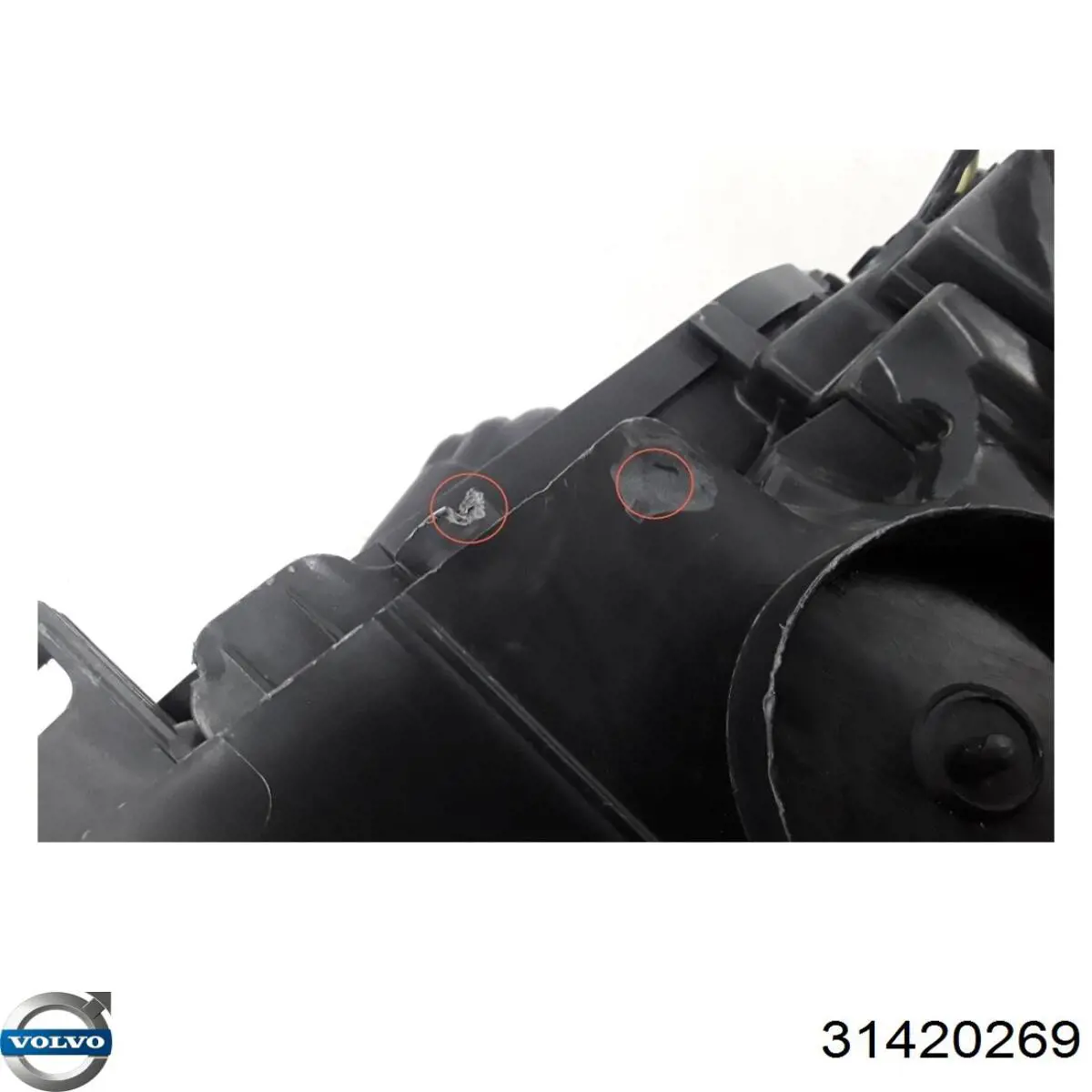 Reflektor lewy Volvo 31420269 cena, od 429,74 USD