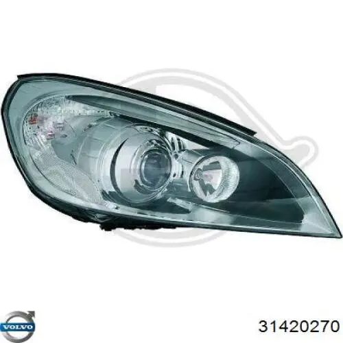 Reflektor prawy Volvo 31420270 cena, od 302,47 USD