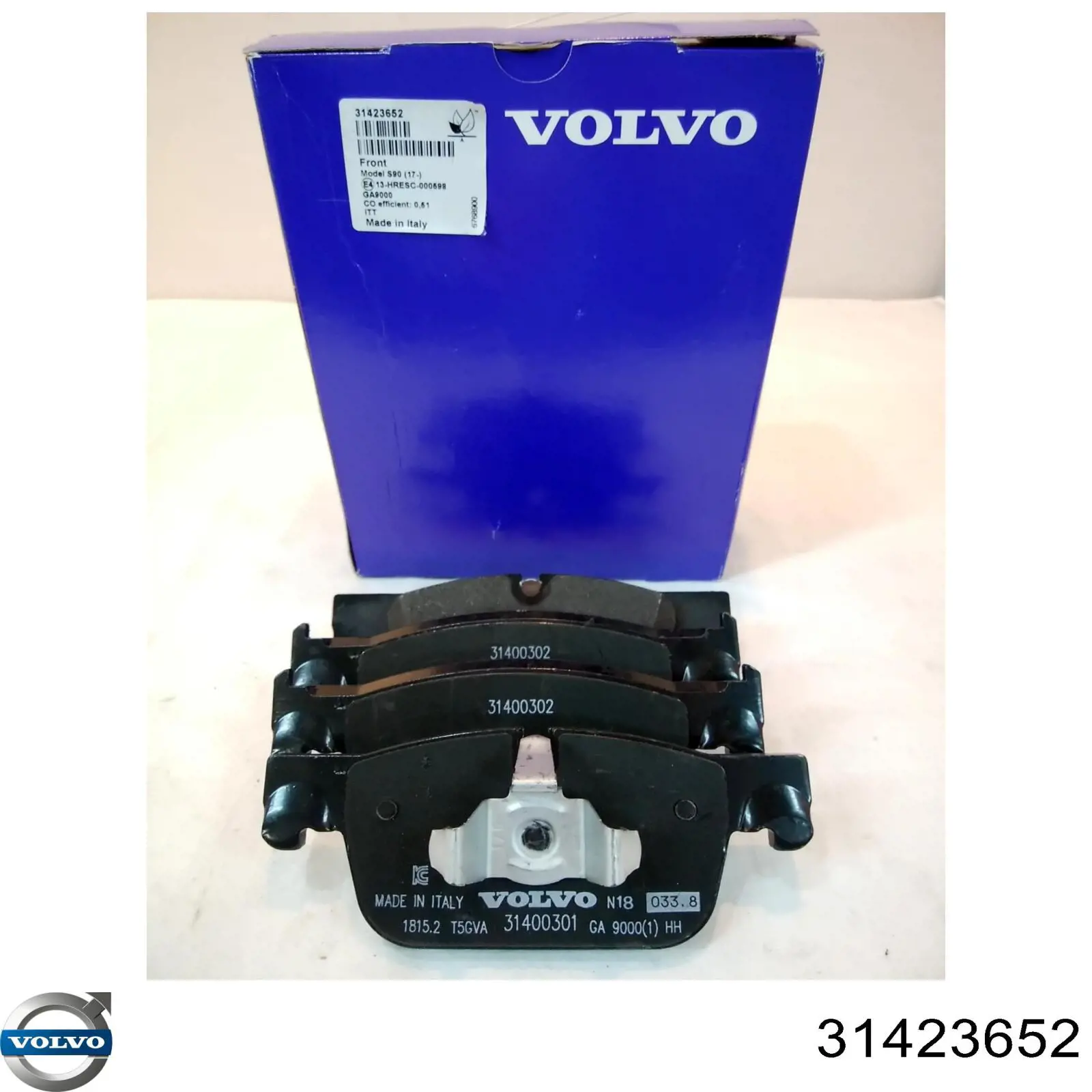Klocki hamulcowe przednie tarczowe Volvo 31423652 cena, od 37,79 USD