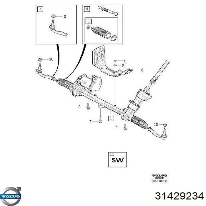 23DBO04 Mototechnika drążek kierowniczy