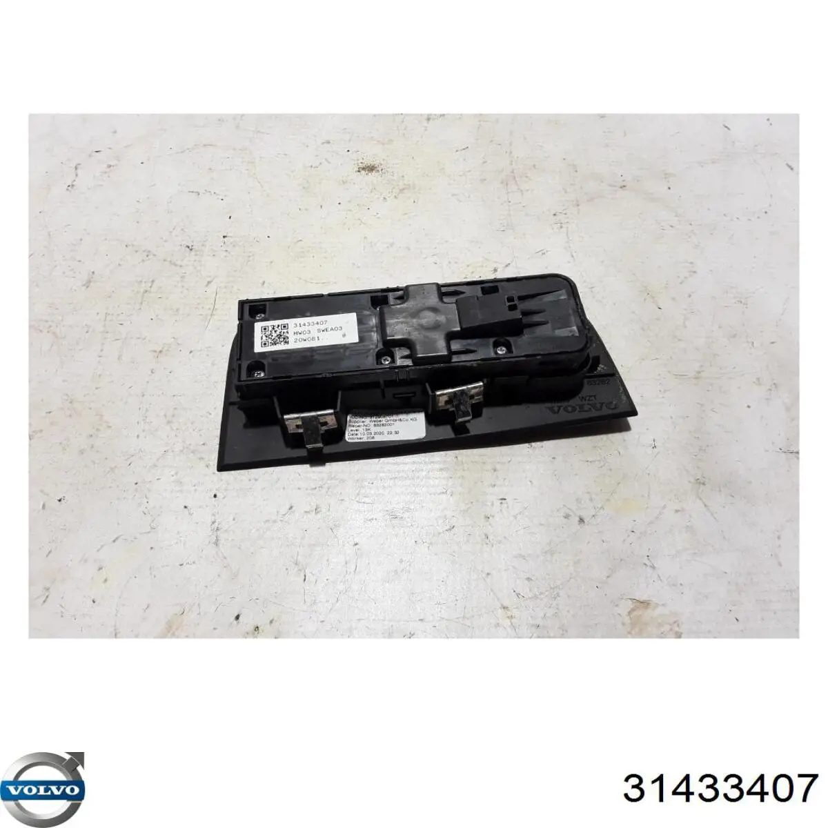 Do koszyka 31433407 Volvo Panel przyciskowy sterowania podnośnikiem szyby przedni lewy