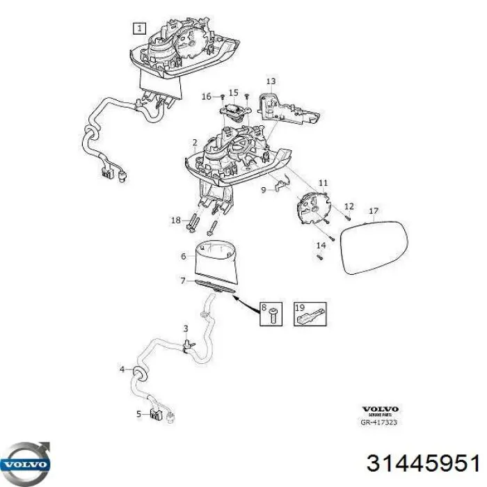 31445951 Volvo Kamera systemu zapewnienia widoczności