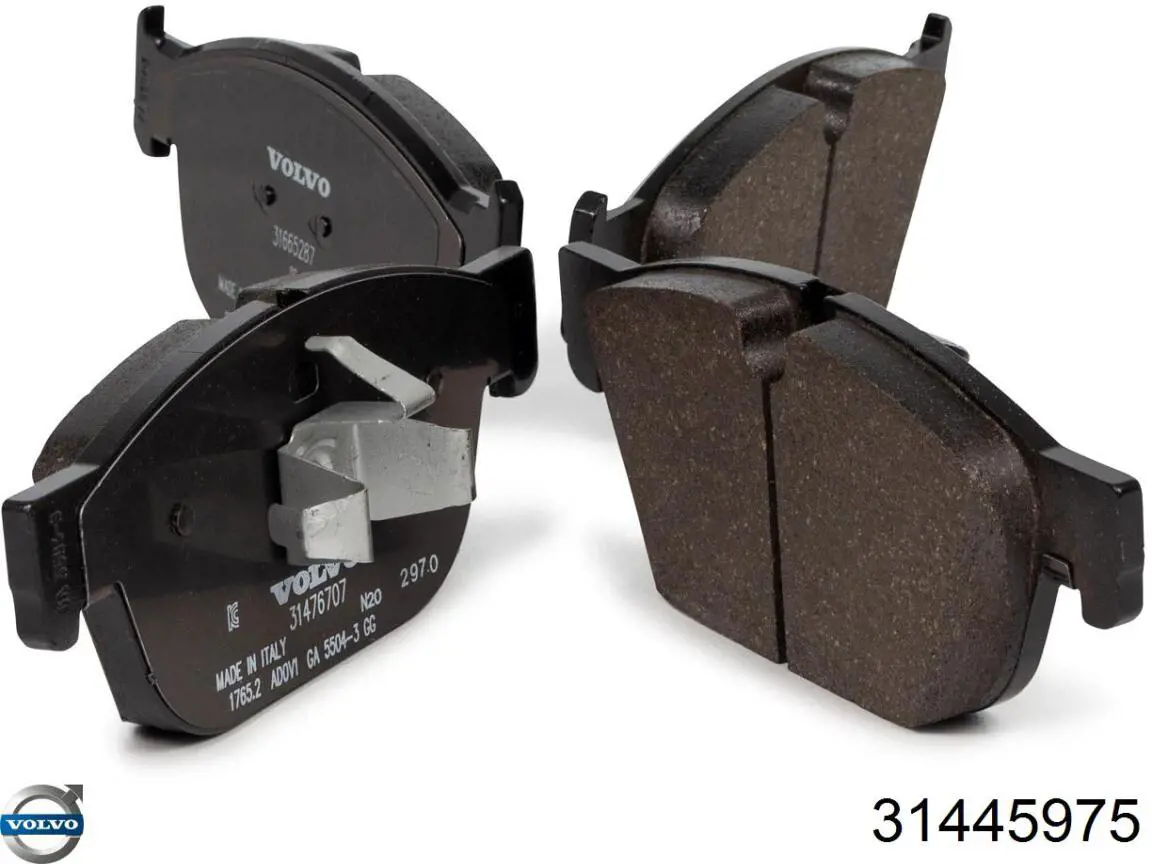 Klocki hamulcowe przednie tarczowe Volvo 31445975 cena, od 49,05 USD
