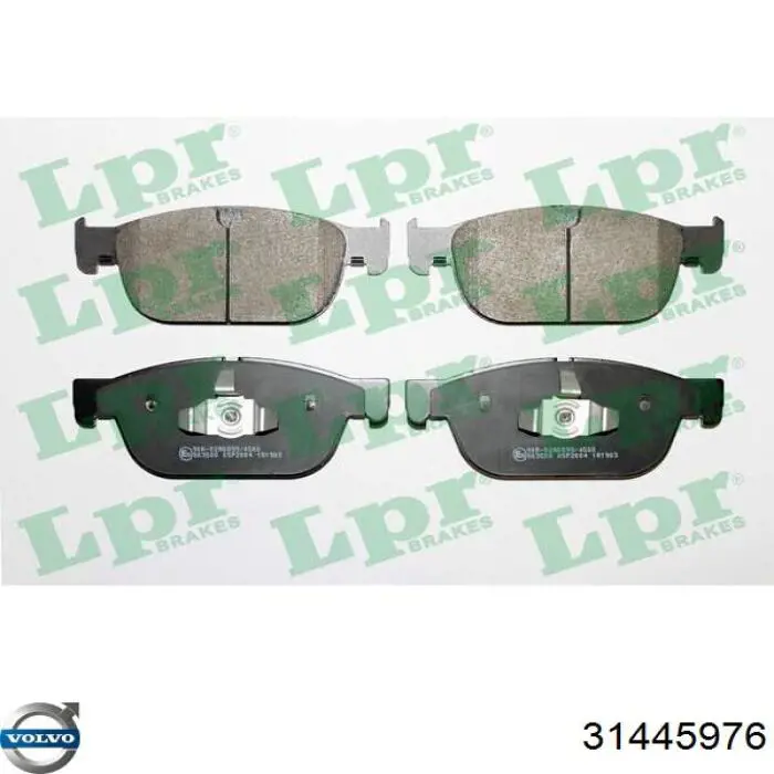 31445976 Volvo Klocki hamulcowe przednie tarczowe