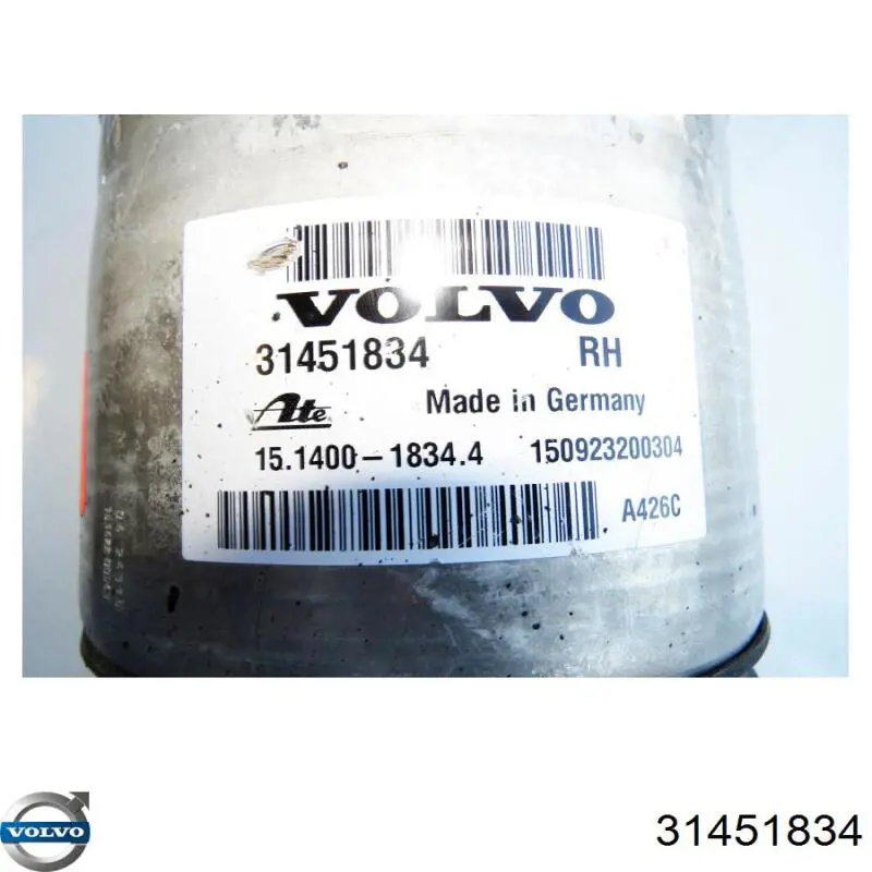 Amortyzator przedni prawy 31451834 Volvo