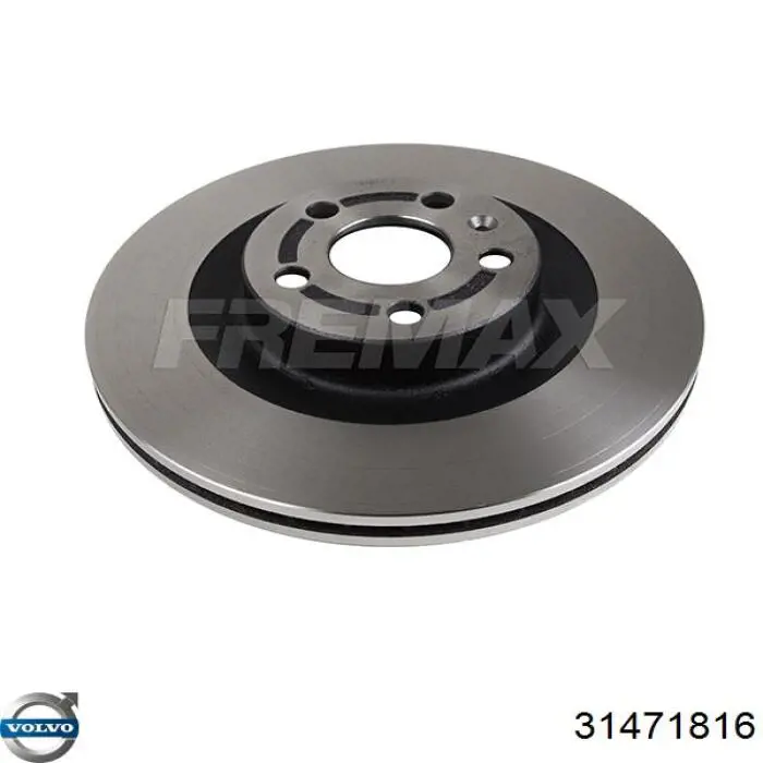 Tarcza hamulcowa tylna 31471816 Volvo