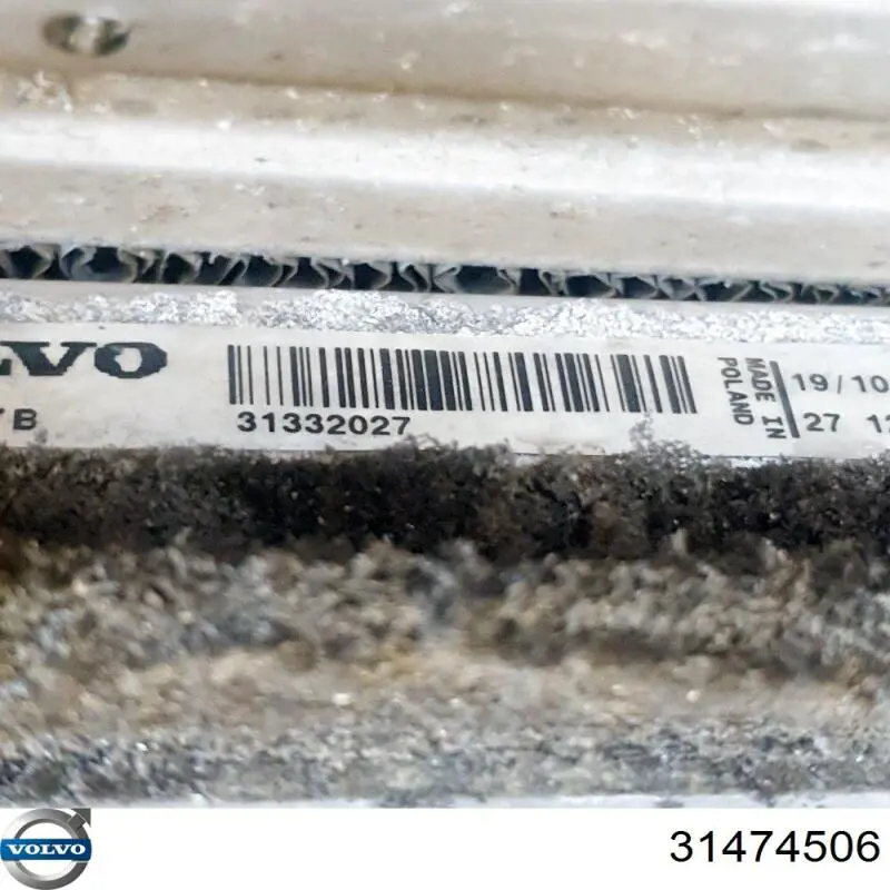 Do koszyka 31474506 Volvo Chłodnica intercoolera