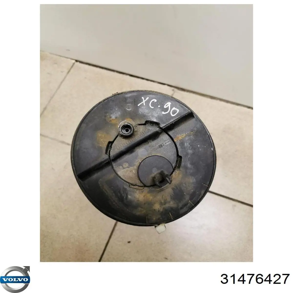 Do koszyka 31476427 Volvo Poduszka pneumatyczna (resor pneumatyczny) mostu tylnego