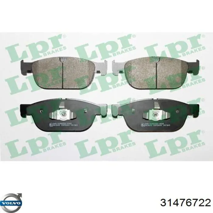 31476722 Volvo Klocki hamulcowe przednie tarczowe