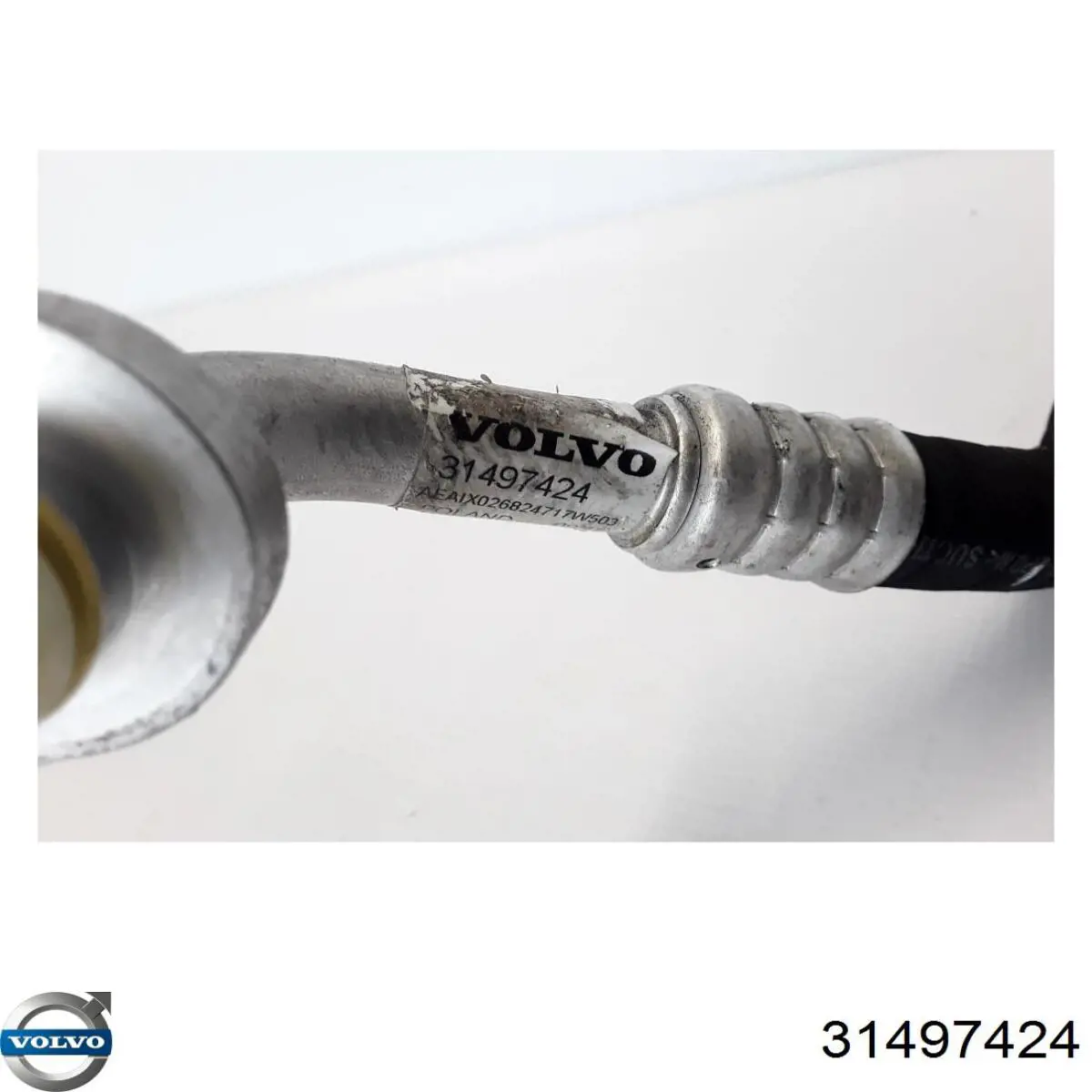 Do koszyka 31497424 Volvo Przewód klimatyzacji, od tylnego parownika do sprężarki