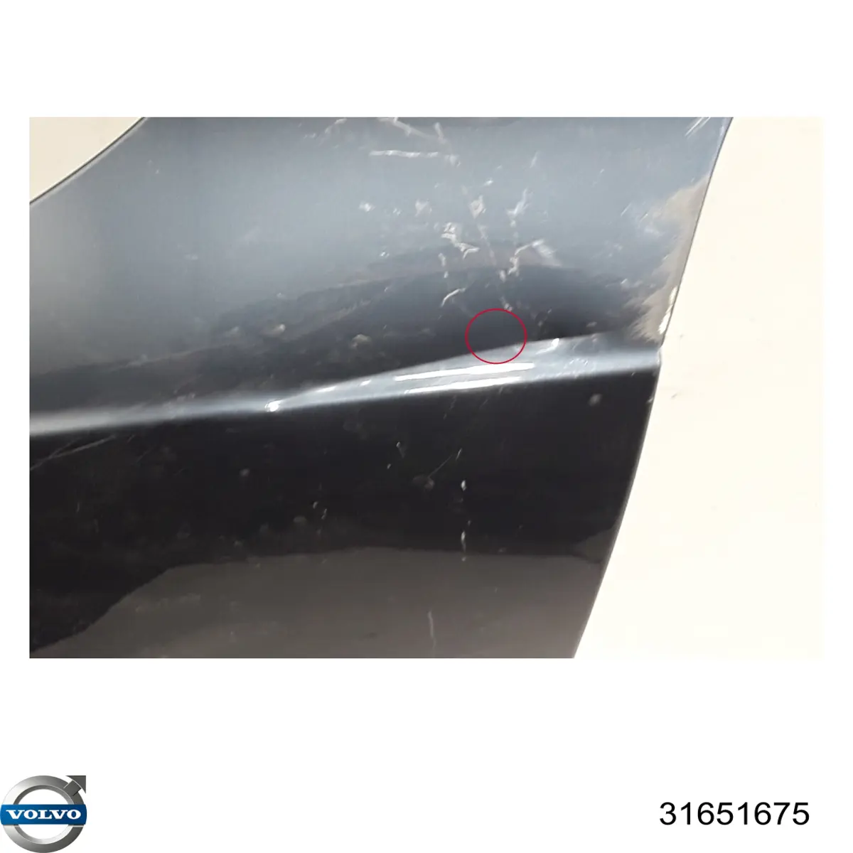 Do koszyka 31651675 Volvo Błotnik przedni lewy