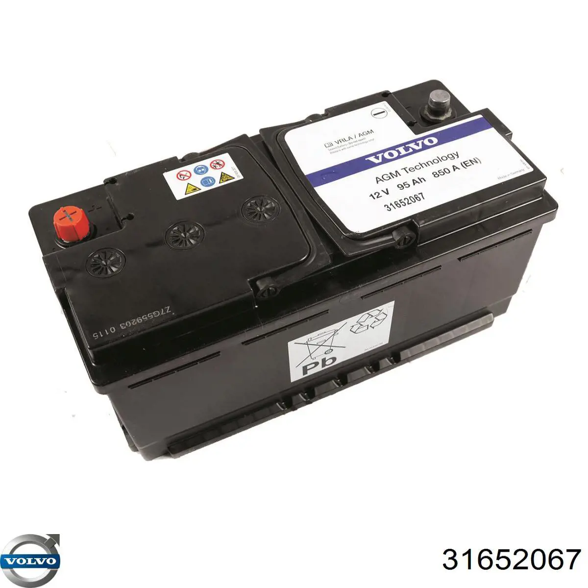 Bateria (akumulator) Volvo 31652067 cena, od 199,50 USD