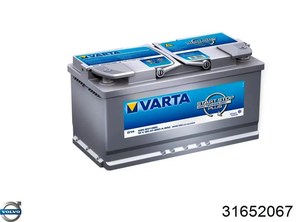 Bateria (akumulator) 31652067 Volvo
