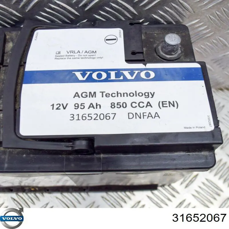 31652067 Volvo Bateria (akumulator)