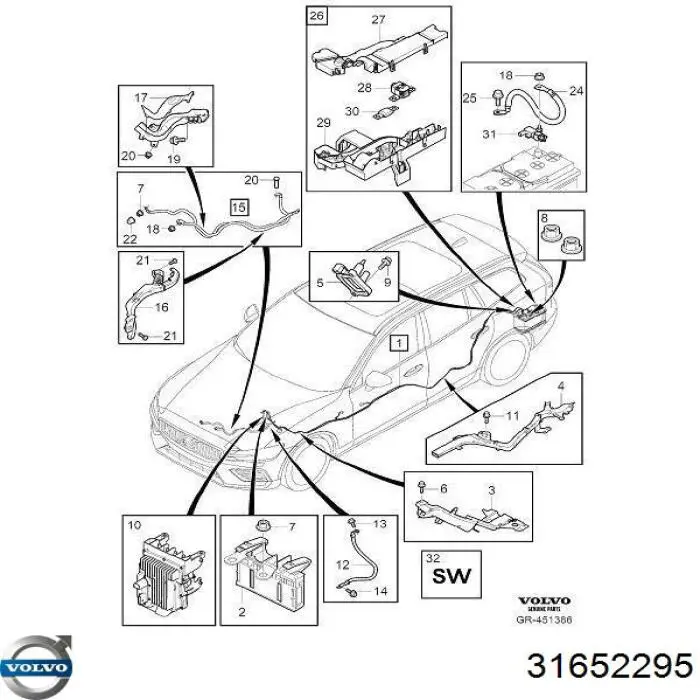 Do koszyka 31652213 Volvo 