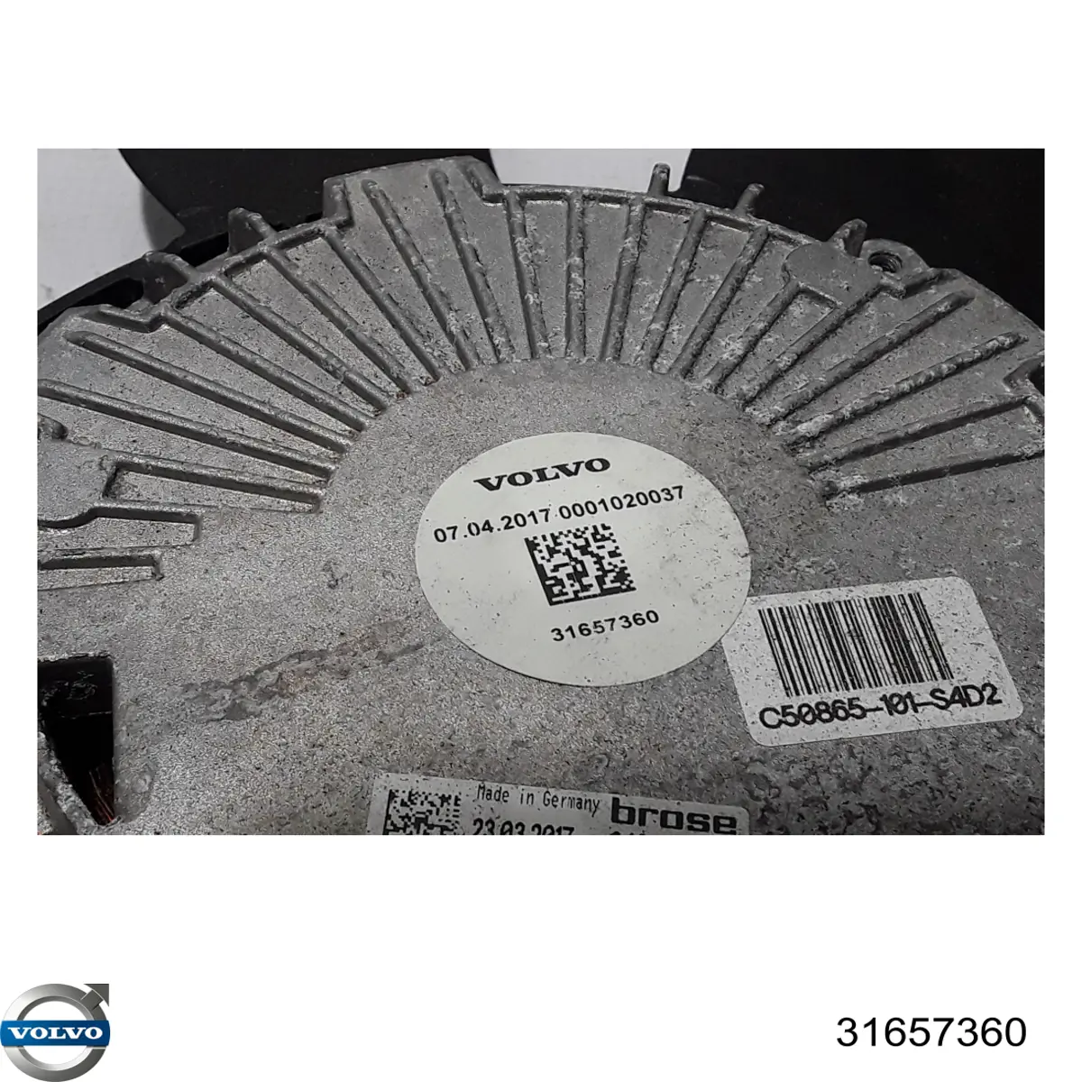 Wentylator elektryczny układu chłodzenia kompletny (silnik+wirnik) Volvo 31657360 cena, od 291,14 USD