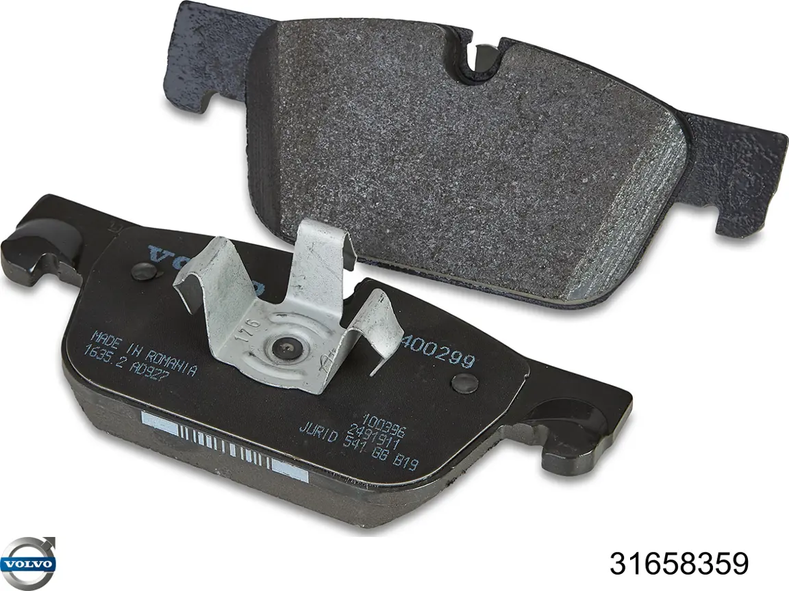 Klocki hamulcowe przednie tarczowe Volvo 31658359 cena, od 37,79 USD